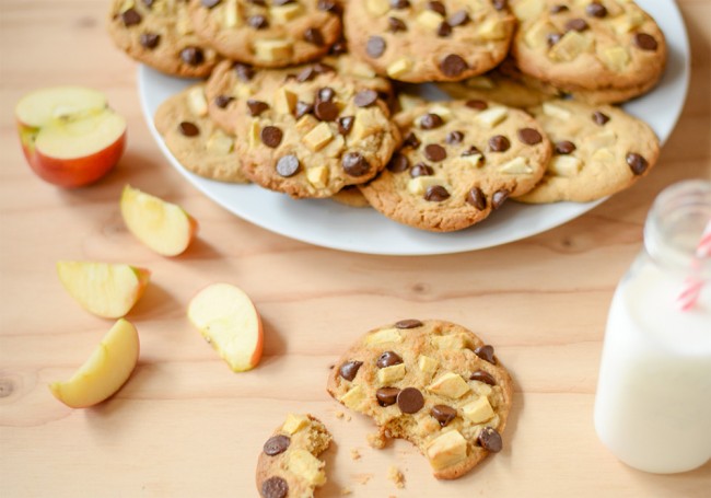 Recette de cookies chocolat et pommes au robot pâtissier