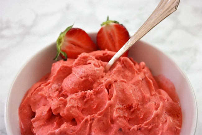 Ma recette de le sorbet fraise gingembre à la sorbetière