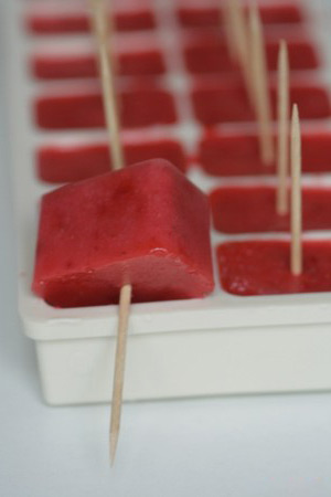 yaourt glacé aux fraises